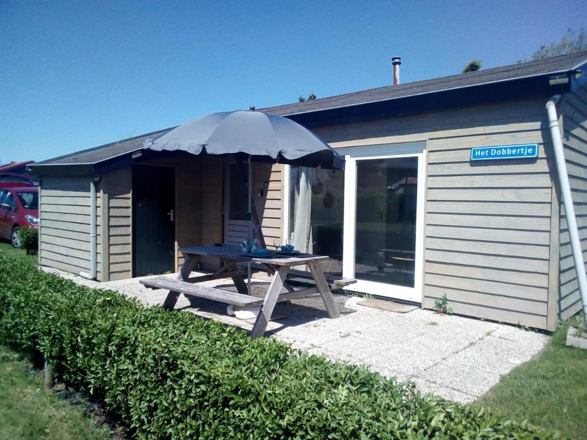 Het Dobbertje, Charmant Houten Huisje Sint Maartensvlotbrug エクステリア 写真
